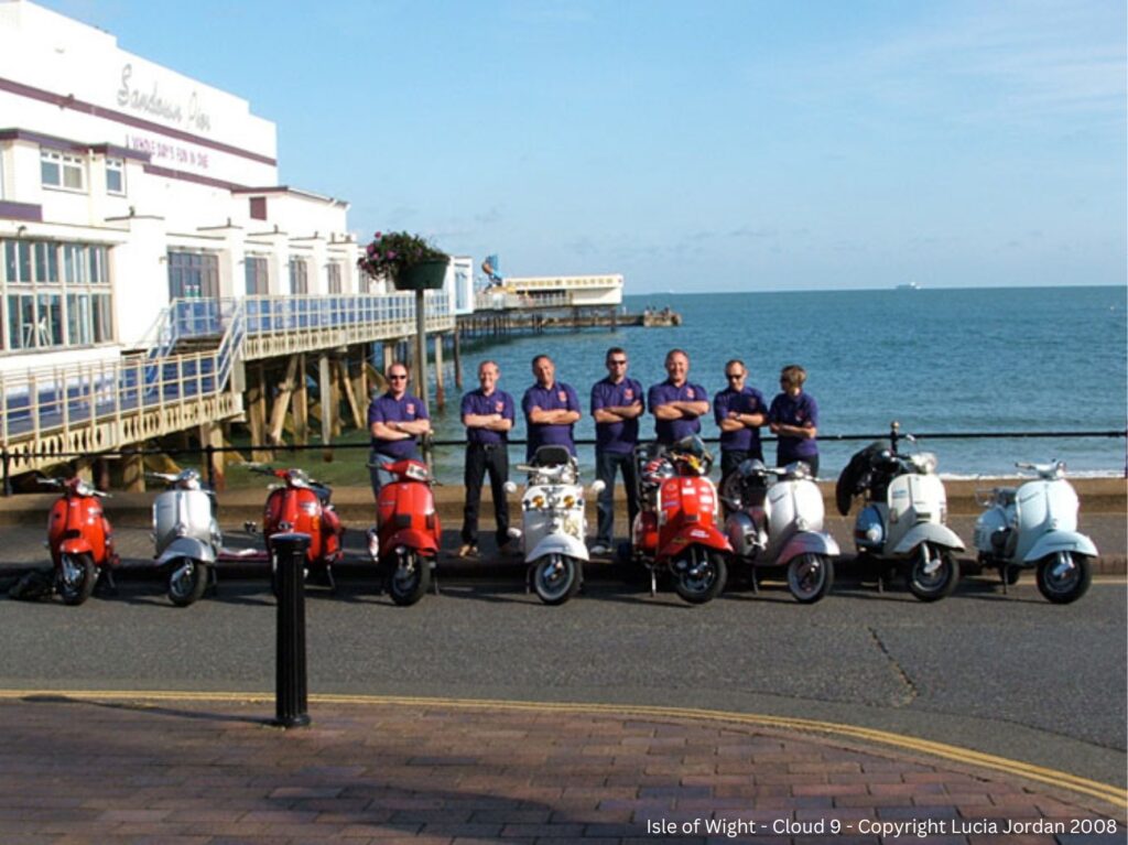 Cloud 9 sc at the Isle of Wight scooter rally 2008