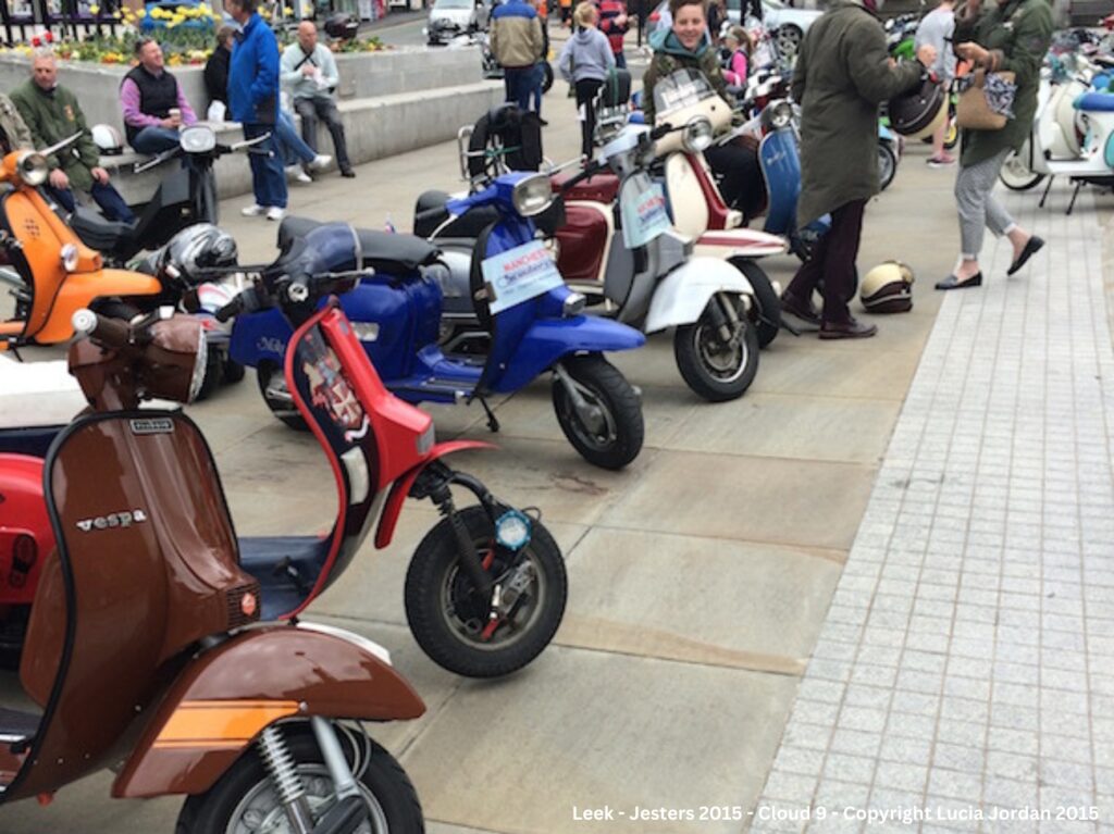 Cloud 9 scooter club at the Leek - Jesters 2015