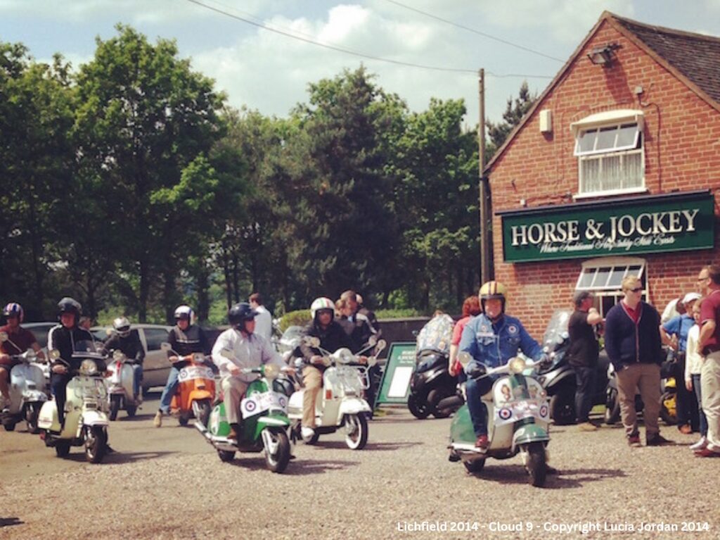 Cloud 9 scooter club in Lichfield 2014